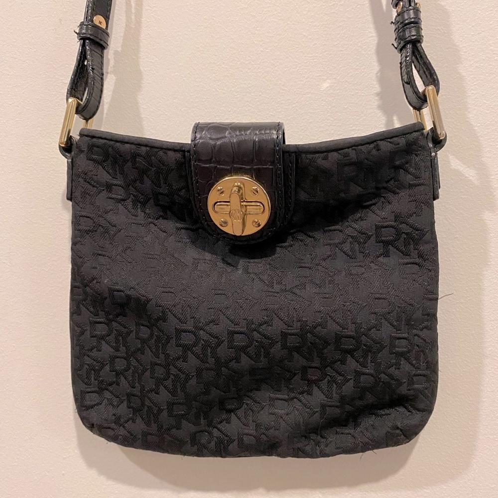 DKNY Vintage small crossbody bag with gold hardware